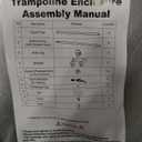 Zoomster Trampoline Replacement Enclosure Poles with Clamp and Hardware Fits 6 Straight Poles Trampoline