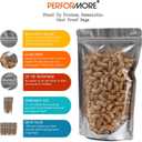 Stand Up Pouch Bags, 6" x 9", Heavy Duty, 100 Pack, Clear Front with Aluminum Foil Back - Resealable Ziplock and Heat Sealable for Food Storage