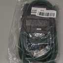 IRON FORGE CABLE 25 Foot Outdoor Extension Cord with 3 Electrical Power Outlets - 16/3 SJTW Durable Green Extension Cable with 3 Prong Grounded Plug for Safety