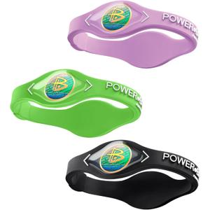 Power Balance the Original Genuine Performance Wristband, Silicone rubber Wristbands Bracelets sports bracelet wristband for men women, power 3 pack bangles, safe Waterproof Lightweight durable, size of M+M+LM 19.0CM/L 20.5CM)