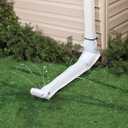 Vinyl Downspout Gutter/Drain Extension, 46 Long
