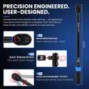 13-Piece 1/2 Drive Torque Wrench & Socket Set, 30-270 FT-LB (40-366 Nm), with Breaker Bar & Extensions, Complete Kit for Tire Repair, Car & Truck Maintenance - Gift for Dad, Husband