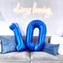 Navy Blue Number 11 Balloon 40 inch, 11 Number Balloons, 11th Navy Blue Birthday Decorations, 11 Year Old Girls Boys Blue Party Supplies