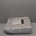 KASENTEX Twin Size Comforter Set 3 Piece,Seersucker Breathable Fabric,Lightweight Fluffy Down Alternative,Box Stitch Quilting, All Season Machine Washable with 2 Pillow Shams,Silver Grey