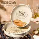 CAROTE 49pcs Pots and Pans Set, Ceramic Cookware Set with Detachable Handle, 49 Piece