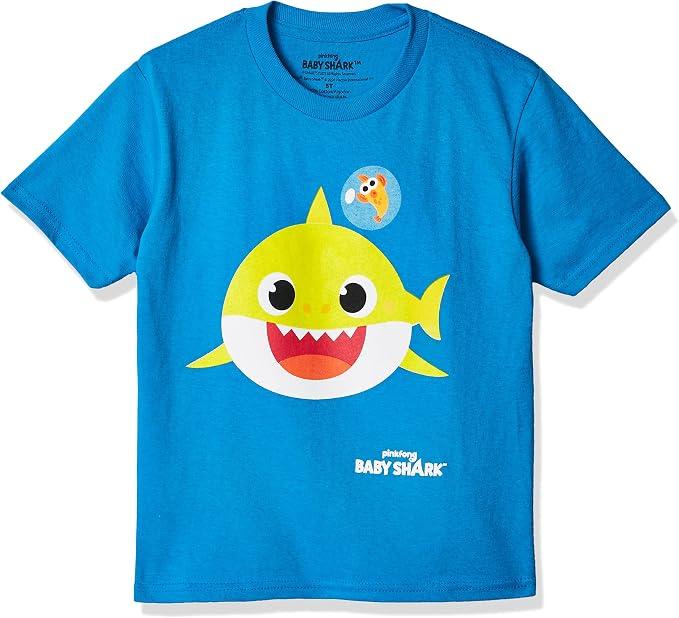 Pinkfong Boys' Toddler Baby Shark Short Sleeve T-Shirt With Pants 3T