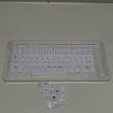 XVX Keyboard Keycaps White, Clear Jelly Keycaps 60 65 75 100 Percent, Translucent Cute Custom Key caps Set 124 Keys for Mechanical Gaming Keyboards(Translucent White)