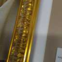 ArtXO A4 Gold Ornate Wood Picture Frame with Clear Plexiglass & Mat - Vintage Decor for Home, Wall Mountable Photo Display 45