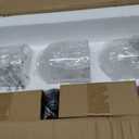 Vanity Lights for Bathroom Large 23", Farmhouse Rustic Vanity Light with Bubble Glass Shades, Gray 3 Light Bathroom Lighting Fixtures Over Mirror, Bath Wall Sconce Home Decor
