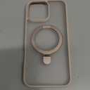 TORRAS Desert Titanium for iPhone 16 Pro Max Case, [Military Grade Drop Tested][Fit for MagSafe] [Built-in Stand] Translucent Slim Soft Edge Case for iPhone 16 Pro Max 6.9" 2024, Rose Gold