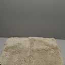 YHF Bathroom Rugs 17" X 24", Extra Thick & Soft Microfiber Shaggy, Machine Washable Bath Mats, Absorbent Bath Rugs, Non-Slip Rubber Backing Bath Mat for Bathroom Floor, Tub and Shower, Beige