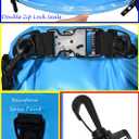 Freegrace Waterproof Dry Bag Set of 3 - Submersible Dry Sack with Double Zip Lock Seals - Includes Waist Pouch & Phone Case - Perfect for Kayaking, Swimming, Boating & Rafting (Sky Blue, 5L)