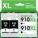 910XL 910 Ink Cartridges for HP Printers Black Compatible for HP 910XL Ink Cartridges Combo Pack Works with HP OfficeJet Pro 8020 8025 8035 8028 8022 8010 8015(2 Black)