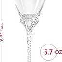 Crystal Sherry, Sweet Port and Dessert Wine Glasses | Set of 4 | 3.7 oz Small Schooner Sippers for Cordials and Liqueur | Long Stem Glassware for Aperitif, Digestive, After Dinner Drinks