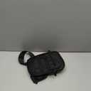 MADHOLLY Compact Waterproof Mini Sling Bag for Women Men  Cossbody Bags Phone Pouch with QuickSpot Orange Lining for Travel, Hiking, Walking, Black