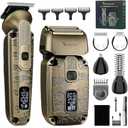 Scttomon Foil Shavers for Men Beard Trimmer Electric Razor for Men Bald Head Hair Shaving Kit Cordless Waterproof