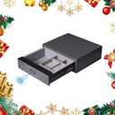 XPEDITION Biometric Safe Box Jewelry Gun Vault Leather Wrapped Quick-Access Fingerprint Lock Home Office (Grey)