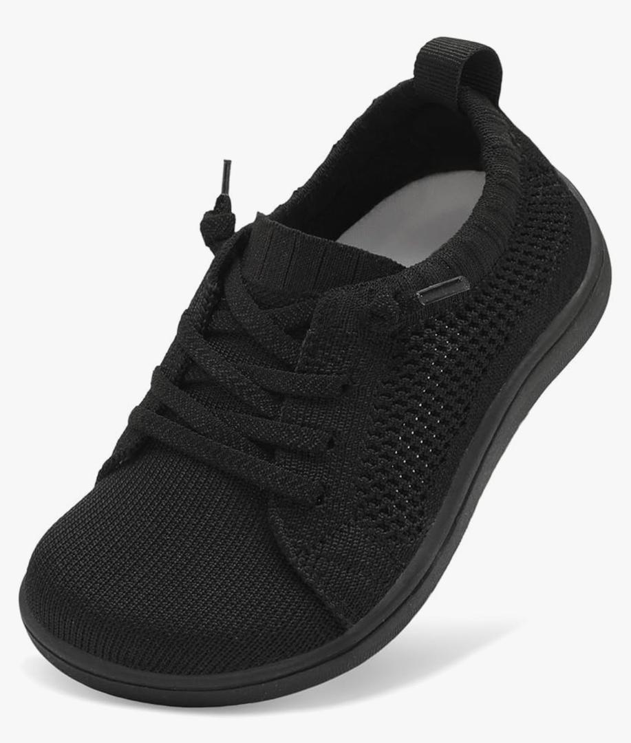 LeIsfIt Toddler Shoes Girls Boys Wide Shoes Kids Zero Drop Minimalist Sneakers Barefoot Slip on Tennis Sneakers Size 33