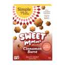 Simple Mills Cinnamon Burst Sweet Mmms Baked Sweet Snacks, Bite-Sized Gluten Free Cinnamon Snacks Sweetened with Coconut Sugar, Light and Airy Crispy Texture, 1 Pack, 4 oz (EXP 08/09/26)