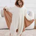 ATOZ Onesie for Kids, Animal Pajamas Halloween Cosplay Costume for Girls Boys (Brown)