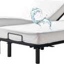 Bamboo Viscose Cooling Split King Mattress Protector for Adjustable Bed Waterproof Soft Breathable Fitted Matress Cover Pad