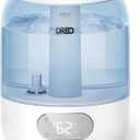 DREO Humidifiers for Bedroom, Cool Mist Ultrasonic Humidifiers with 30Hr Runtime, Top Fill 3L Tank, Easy Clean, Humidity Sensor, Night Light for Baby, Nursery, 360 Nozzle for Plants and Home, Blue
