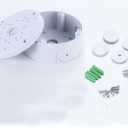 Plastic Universal Junction Box for Bullet & Dome IP Security Camera Mount Bracket (White-4 Pack)