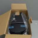 Single Serve One Cup Coffee Maker, for K Cups and Grounds, Mini Coffee Maker with Portable Handle, 6 to 12 Oz Brew Size, for Travel, Camping, Office, RV and Dorm, 120V, Black and Gold