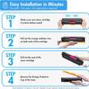 414A Toner Cartridges 4 Pack: MFP M479fdw M454dw Compatible for HP414A 414X 414 M479fdn M454dn Color Laserjet Pro M479fdw M455dn M479 M454 Printer Ink High Yield with Chip Black Cyan Yellow Magenta