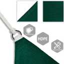 Patio Paradise 12' x 12' x 12' Sun Shade Sail Triangle Canopy Shade Cloth Fabric Sunlight Block Patio Pergola Cover HDPE Deck Awning for Outdoor Backyard Roof Shading, Green