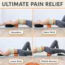 EcoEarth Hip Massager for Psoas Release (Firm) - 14 Massage Nodes for Sciatica & Piriformis Syndrome Pain Relief - Trigger Point Deep Tissue Massage Tool for Hip & Lower Back Pain