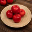 12Pcs Artificial Apples, Fake Fruit Faux Apples for Home Kitchen Table Fruit Bowl Decor, Holiday Decorations, Photography Props (Red)