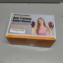 Rehabilitation Robot Gloves, Finger Exerciser for Stroke Recovery Hand Glove Equipment Hand Function Rehabilitation (Orange Right Hand L) (Black)