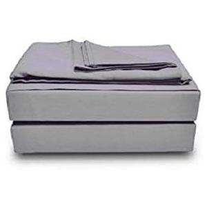 Solid Light Grey Queen Size 4 Piece Sheet Set 800 Thread Count 100% Egyptian Cotton 15 Inch Deep Pocket by Prince Bedding