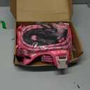 Heavy Duty Tactical Dog Harness for Medium Dogs, No Pull Adjustable Pet Harness Reflective Service Training Easy Control Pet Vest Military K9 Working Dog Harnesses- Medium, Pink Camo