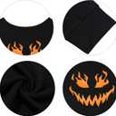 LOTUCY Halloween Pumpkin Face Sweatshirts Womens Jack O' Lantern Pumpkin Pullover Cute pumpkin Long Sleeve Shirt (Black, M)