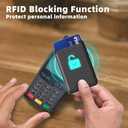 Leather Magnetic Phone Wallet - Mag Wallet RFID, 3 Card Holder For iPhone 12/13/14/15/16 Series, Carbon Fiber Black