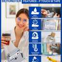 Ptouch M Tape Replacement for Brother M Tape M-231 M-K231s 12mm 0.47 Inch Black on White MK231 Label Work with Brother P-Touch PTM95 PT55 60 65 70 80 90 95 3-Pack