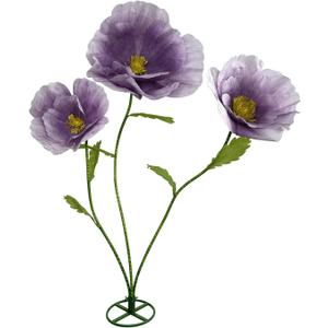 Giant Flowers Decoracion Artificial Flower - 3Pcs Large Artificial Flower Arrangements, Fake flowers Bendable Rhizome for Wedding Reception, Birthday, Party, Backdrop Decor, Window Display (Purple)