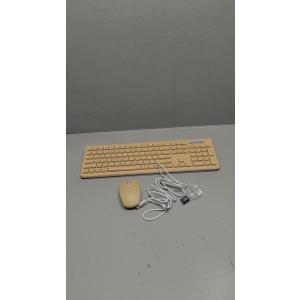 Wireless Keyboard and Mouse Combo, RGB Backlit, Rechargeable & Light Up Letters, Full-Size, Soft Typing, Sleep Mode, 2.4GHz Quiet Keyboard Set for Mac, Windows, Laptop, PC, Trueque (Warm Sand)