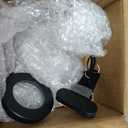 10X Magnifying Glass with Light, Clip on Mganifier with Light, 48 LED Desk Magnifying Glass wtih Clamp, 3 Modes Dimmable Magnifying LED Lamps for Bed Work Crafts DIY Repair (Black)