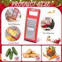 LemonRoad 4 Pcs Graters for Kitchen Gifts Stainless Steel Handheld Cheese Grater Set Cooking Utensils Supplies Kitchen Vegetable Cheese Chocolate Shredder for Neighbor Women Home Supplies