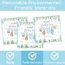 139 PCS Greenery Gender Reveal Baby Shower Plates and Napkins Supplies, Boho Greency Party Decorations Tableware Set Dessert Plates Napkins Forks for 20 Guests (Blue)