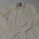 NE PEOPLE Men's Dress Shirt Classic Long Sleeve Slim Fit Button Down Solid Color Top, L (Ivory)