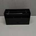 Bamboo Mail Organizer Countertop Desktop with Drawer - Desk Organizer with File Organizer for Office Supplies All-in-One Desk File Organization with Pencil Holder for Paper Letter Envelope Bill (1 Black)