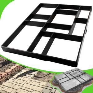 CJGQ Jumbo Size 23.6"x19.7"x1.8" Walk Maker Reusable Concrete Path Maker Molds Paver Lawn Patio Yard Garden DIY Walkway Pavement Paving Moulds (10-Grid)