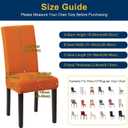 Chair Covers,Stretch Dining Room Chair Covers Set of 6, Removable Washable Kitchen Chair Covers for Dining Room 6 Pack, Dining Chair Slipcovers for Home, Hotel, Banquet, .Orange