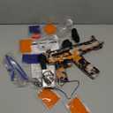 GTAKH Splatter Ball Blaster Upgraded Splat Gun - MP5 Retractable and Full Auto with 40000 Beads and Targets (3), Orange