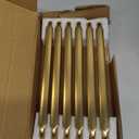 Goo-Ki Brushed Gold Drawer Handles 7-1/2 in (192mm) Hole Centers Straight Bar Pull,6-Pack Solid Cabinet Handles for Kitchen Cabinets and Dresser Drawers 2202-LSJ-192