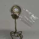 1 Piece Clock Necklace White Rabbit Clock Jumbo Flavor Hip Hop Rapper Clock Necklaces for Halloween White Rabbit Costume Accessories Party Supplies